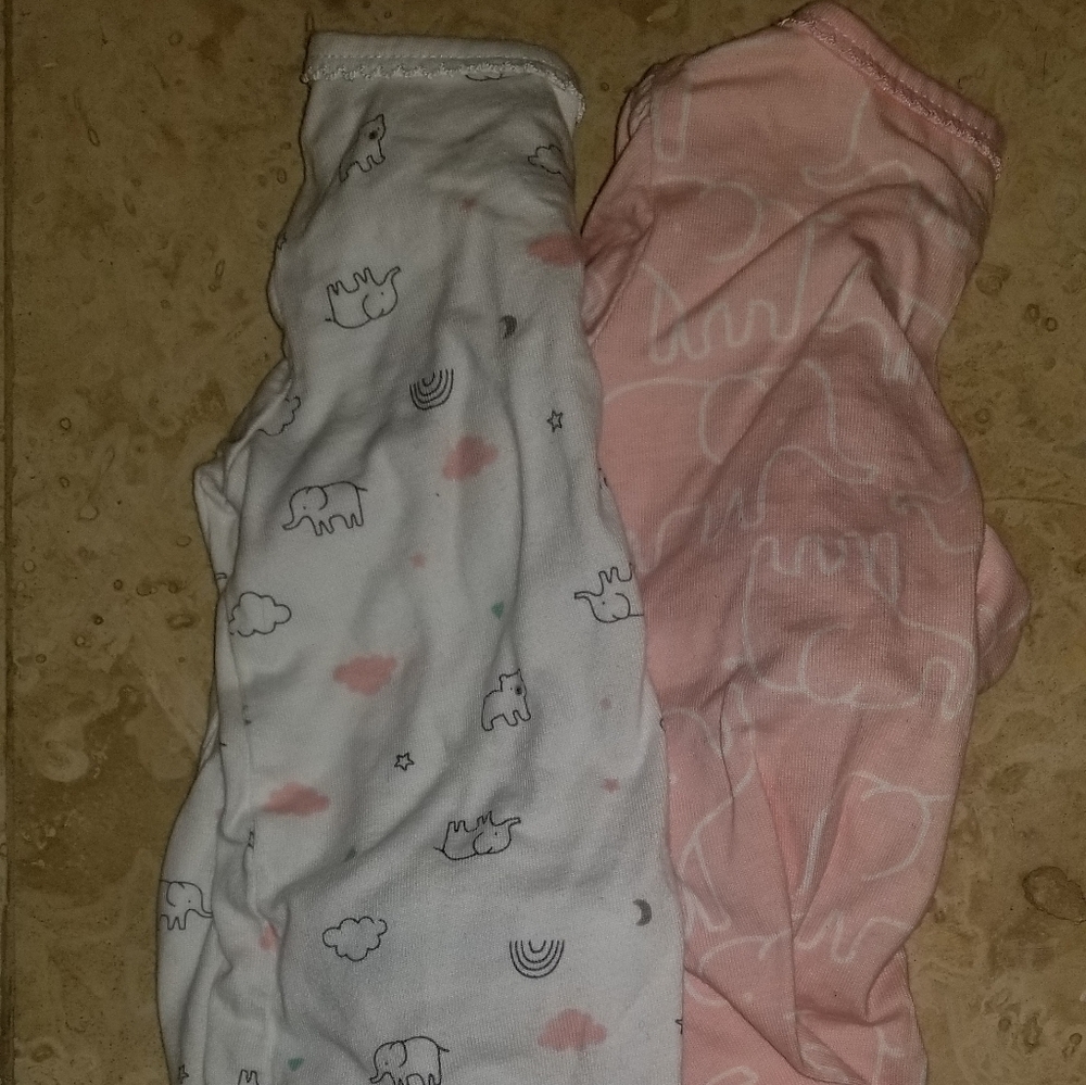 Newborn Baby Girl Zip Up Footie Pajama